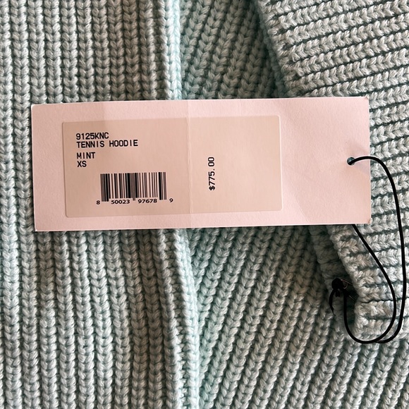 NWT ADEAM Tennis Hoodie Mint Green - Picture 10 of 13